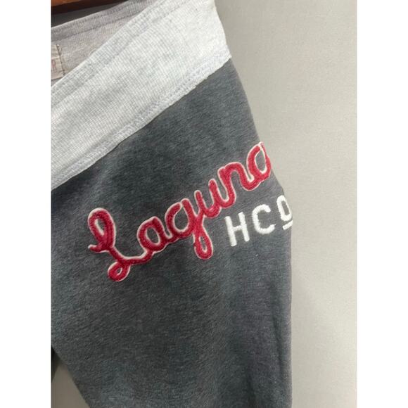 VTG Hollister Laguna Y2K Jogger Sweat Yoga Pants Drawstring Sz S 2000s Gray - Picture 10 of 13